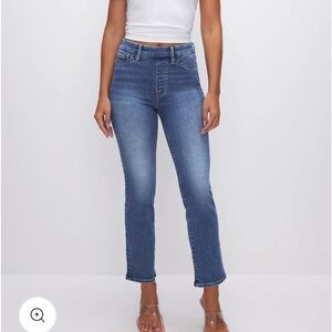 Brand new with tags Good American jeans Good legs straight elastic waistband. L
